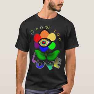 Rainbow Liebe Blume T - Shirt