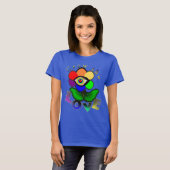 Rainbow-Liebe-Blume T-Shirt (Vorne ganz)