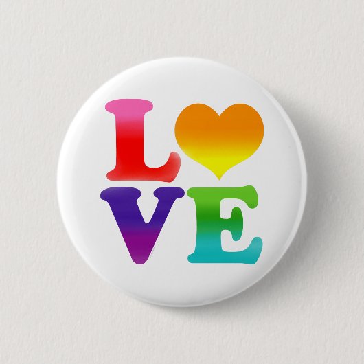 Rainbow-Liebe  Button (Vorderseite)