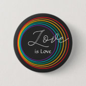 Rainbow-Liebe Button (Vorderseite)