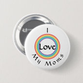 Rainbow-Liebe Button (Vorne & Hinten)