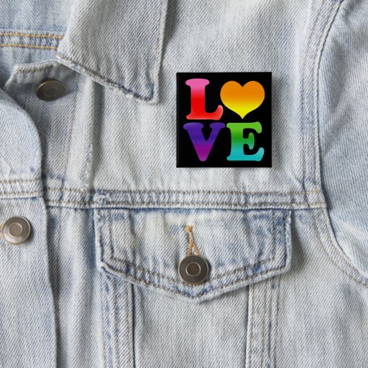 Rainbow-Liebe Button (Beispiel)