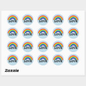 RAINBOW LIEBE DECAL STICKER (Blatt)