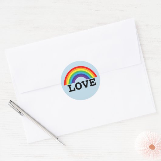 RAINBOW LIEBE DECAL STICKER (Umschlag)