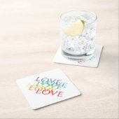RAINBOW LIEBE Diamond Paper Untersetzer (Vor Ort)