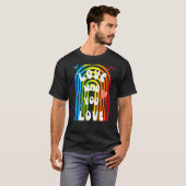 Rainbow-Liebe, die Sie Gay Pride-LGBT-Flagge auf B T-Shirt (Vorne ganz)