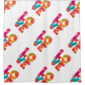 Rainbow-Liebe Duschvorhang (Vorderseite)