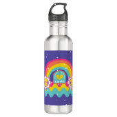 Rainbow-Liebe Edelstahlflasche (Vorderseite)