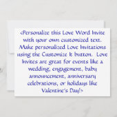 Rainbow-Liebe Einladung, Einladung oder Ankündigun (Rückseite)