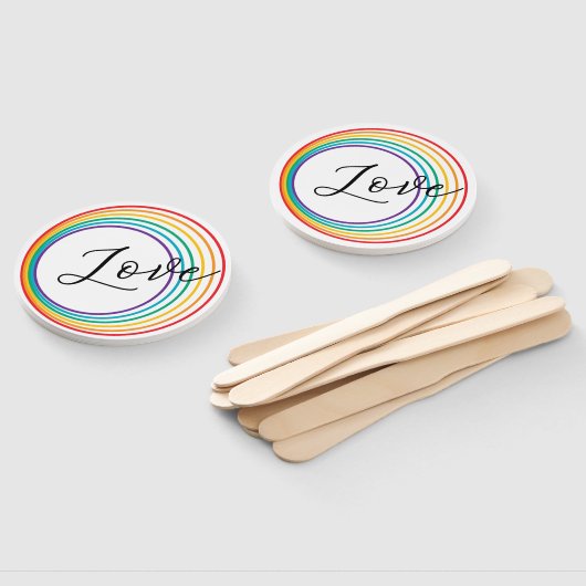 Rainbow-Liebe Fächer (Non-assembled)