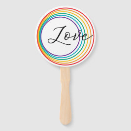 Rainbow-Liebe Fächer