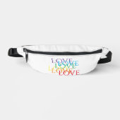 RAINBOW LIEBE Fanny Pack Bauchtasche (Vorderseite)