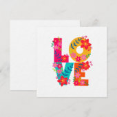 Rainbow-Liebe-Flachkarte (Vorne/Hinten)