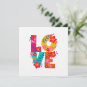 Rainbow-Liebe-Flachkarte (Stehend Vorderseite)