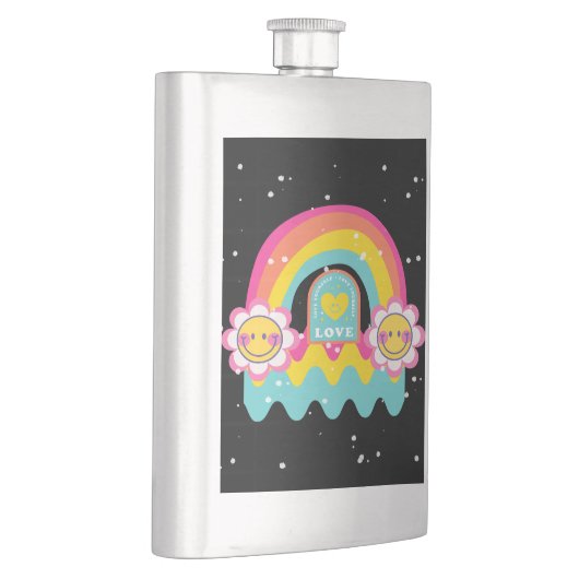 Rainbow-Liebe Flachmann (Rechts)