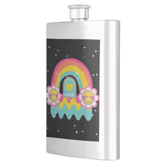 Rainbow-Liebe Flachmann (Links)