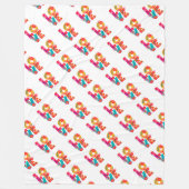 Rainbow-Liebe Fleecedecke (Vorderseite)