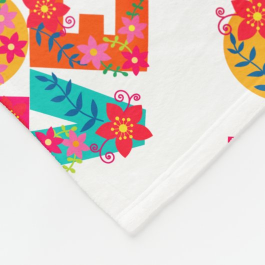 Rainbow-Liebe Fleecedecke (Ecke)