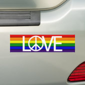 Rainbow Liebe Friedenszeichen Autoaufkleber (Auf Auto)