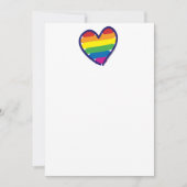 Rainbow Liebe Gay Pride Einladung (Vorderseite)
