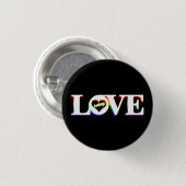 Rainbow Liebe gewinnt Button (Vorne & Hinten)