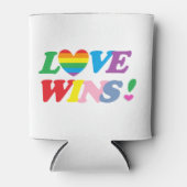 Rainbow-Liebe gewinnt Deckkraft Dosenkühler (Vorderseite)