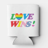 Rainbow-Liebe gewinnt Deckkraft Dosenkühler (Rückseite)