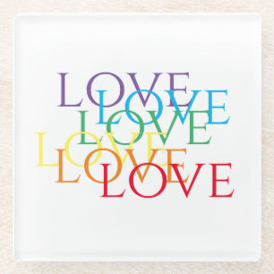 RAINBOW LIEBE Glass Drink Untersetzer