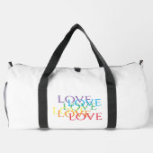 RAINBOW LIEBE Große Duffel Tasche (Rückseite)