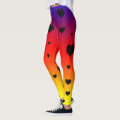Rainbow Liebe Hearts, Muster Ladys Leggings (Links)