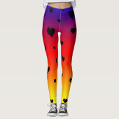 Rainbow Liebe Hearts, Muster Ladys Leggings (Vorderseite)
