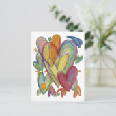Rainbow Liebe Herbert Custom Art Notecards Postkarte (Stehend Vorderseite)