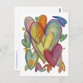 Rainbow Liebe Herbert Custom Art Notecards Postkarte (Vorne/Hinten)