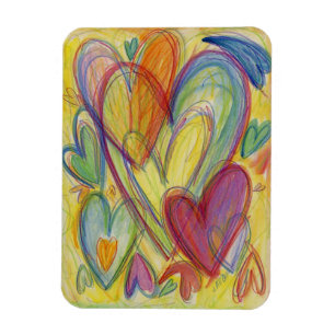 Rainbow-Liebe Herz des Inspiration-Kühlschrankmag Magnet