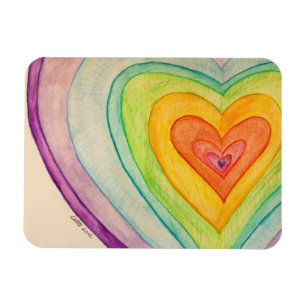 Rainbow-Liebe Herz des Inspiration-Kühlschrankmagn Magnet