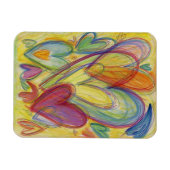 Rainbow-Liebe Herz des Inspiration-Kühlschrankmagn Magnet (Horizontal)