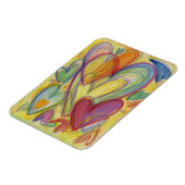 Rainbow-Liebe Herz des Inspiration-Kühlschrankmagn Magnet (Linke Seite)