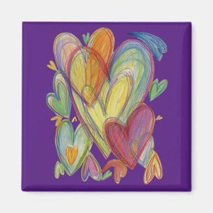 Rainbow-Liebe Herz des Inspiration-Kühlschrankmagn Magnet