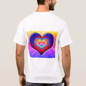 Rainbow Liebe Herz T-Shirt (Rückseite)
