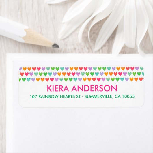 Rainbow Liebe Herzklopfen Farbenfrohe Fun Muster C (Insitu)