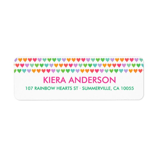 Rainbow Liebe Herzklopfen Farbenfrohe Fun Muster C (Vorne)