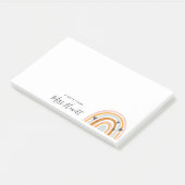 Rainbow Liebe Herzlehrer Postit Notes Post-it Klebezettel (angewinkelt)