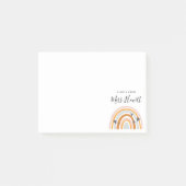 Rainbow Liebe Herzlehrer Postit Notes Post-it Klebezettel (Vorderseite)