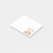 Rainbow Liebe Herzlehrer Postit Notes Post-it Klebezettel (angewinkelt)