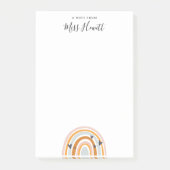 Rainbow Liebe Herzlehrer Postit Notes Post-it Klebezettel (Vorderseite)