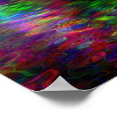 Rainbow-Liebe Herzplakat Poster (Ecke)