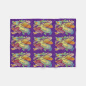 Rainbow Liebe Hört Gemütliches Fleece Keule (Vorderseite (Horizontal))
