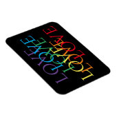 RAINBOW LIEBE II 3x4 Flexible Magnet (Rechte Seite)