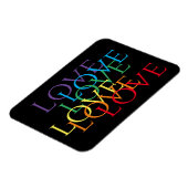 RAINBOW LIEBE II 3x4 Flexible Magnet (Linke Seite)