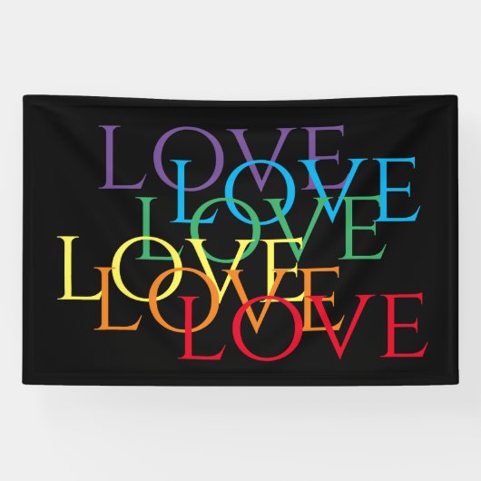 RAINBOW LIEBE II 4x6 Banner (Horizontal)